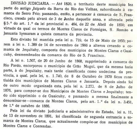 Chorografia Mineira - S�tima Parte